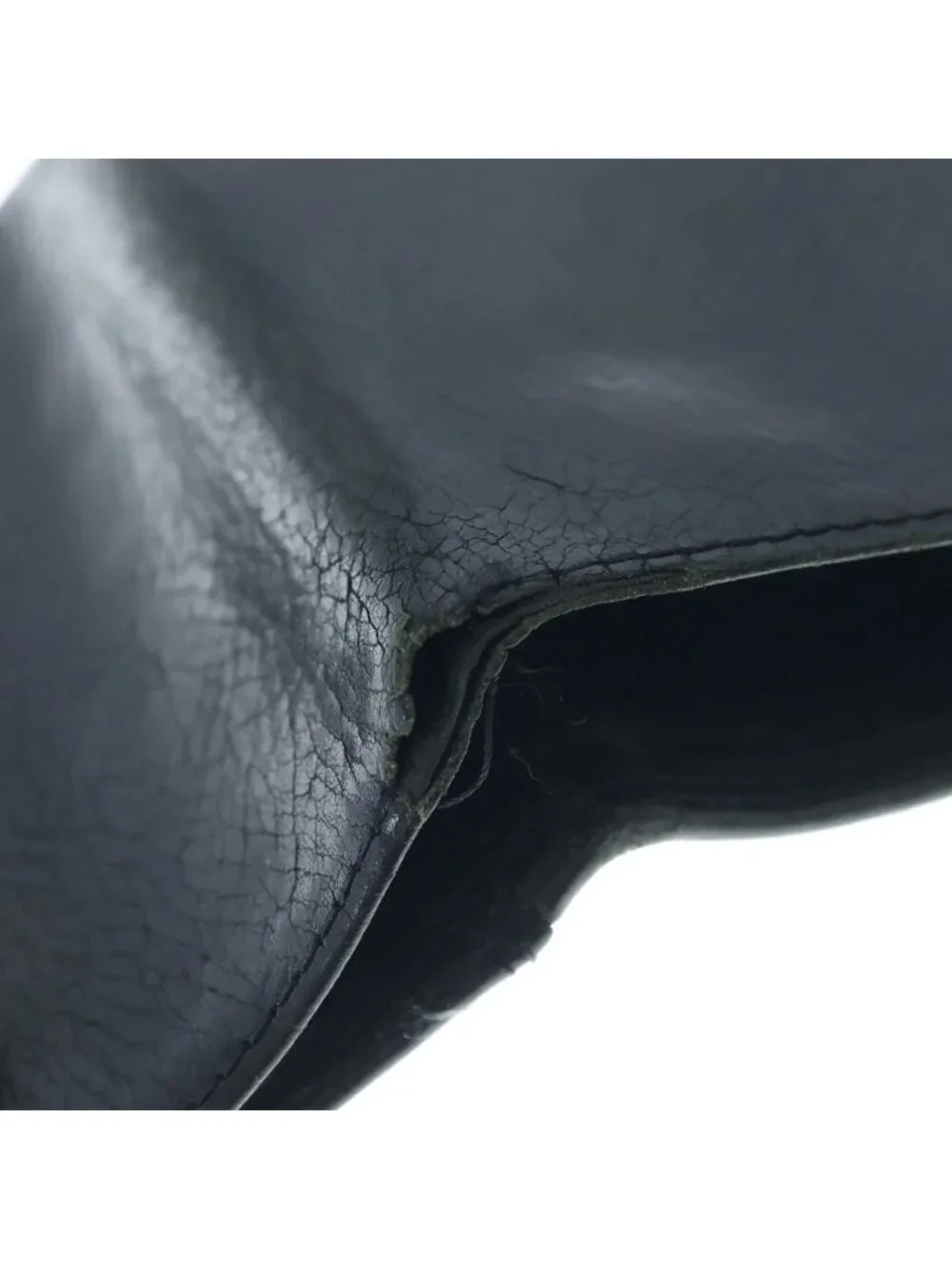 Chrome Hearts Cross Ball Button Leather Wallet Black